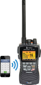 MR HH600 FLOATING VHF GPS RADIO (COBRA ELECTRONICS) Black 5.71" H 2.83" W 1.87" D